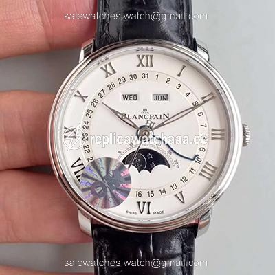 Blancpain Villeret 6654A-1127-55B OM Factory V2 White Dial Blancpain Villeret 6654A-1127-55B OM Factory V2 White Dial