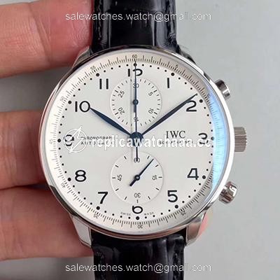 IWC Portugieser Chronograph Edition 150 Years IW371602 YL Factory White Dial IWC Portugieser Chronograph Edition 150 Years IW371602 YL Factory White Dial