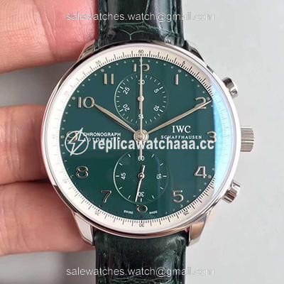 IWC Portugieser Chronograph Edition 150 Years IW371601 Green Dial YL Factory IWC Portugieser Chronograph Edition 150 Years IW371601 Green Dial YL Factory