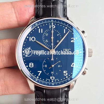 IWC Portugieser Chronograph Edition 150 Years IW371601 Blue Dial YL Factory IWC Portugieser Chronograph Edition 150 Years IW371601 Blue Dial YL Factory