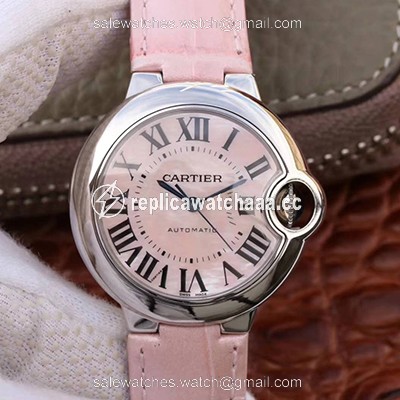 Ballon Bleu De Cartier Ladies 33MM WSBB0002 V6 Factory Pink Dial Ballon Bleu De Cartier Ladies 33MM WSBB0002 V6 Factory Pink Dial