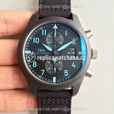 IWC Pilot Chronograph Top Gun IW388003 ZF Factory Black Dial IWC Pilot Chronograph Top Gun IW388003 ZF Factory Black Dial