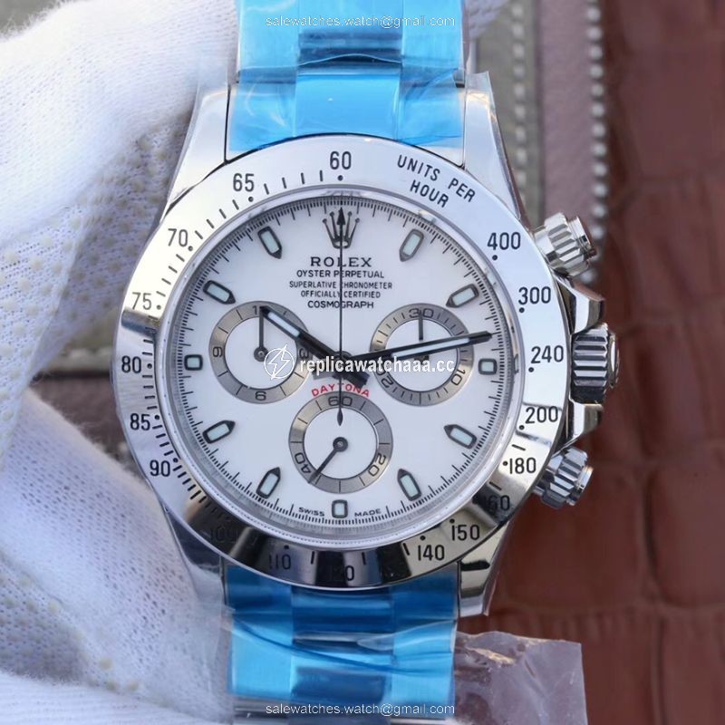 Rolex Daytona Cosmograph 116520 Noob Factory White Dial Rolex Daytona Cosmograph 116520 Noob Factory White Dial