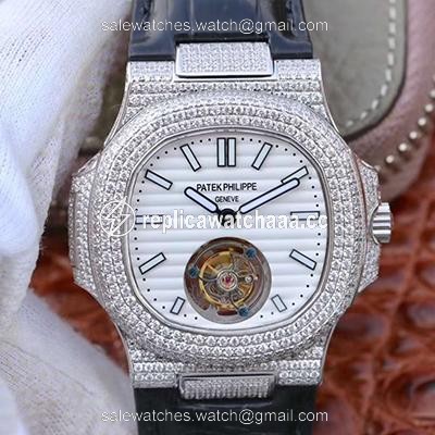 Patek Philippe Nautilus Jumbo 5711 Tourbillon 2018 R8 Factory White Dial Patek Philippe Nautilus Jumbo 5711 Tourbillon 2018 R8 Factory White Dial