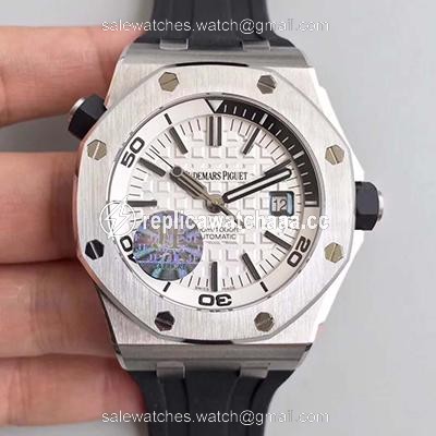Audemars Piguet Royal Oak Offshore Diver 15710ST.OO.A002CA.02 JF Factory White Dial Audemars Piguet Royal Oak Offshore Diver 15710ST.OO.A002CA.02 JF Factory White Dial