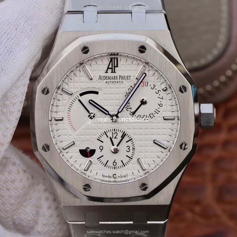 Audemars Piguet Royal Oak GMT 41MM 26120 White Dial TWA Factory Audemars Piguet Royal Oak GMT 41MM 26120 White Dial TWA Factory