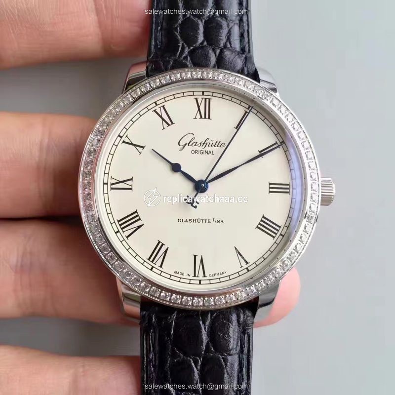 Glashutte Original Senator Excellence V4 1-39-52-01-02-04 FK Factory Diamond Bezel White Dial Glashutte Original Senator Excellence V4 1-39-52-01-02-04 FK Factory Diamond Bezel White Dial