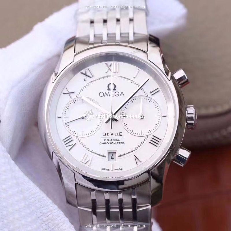 Omega De Ville Co-Axial Chronograph 42MM 431.10.42.51.02.001 OM Factory White Dial Omega De Ville Co-Axial Chronograph 42MM 431.10.42.51.02.001 OM Factory White Dial