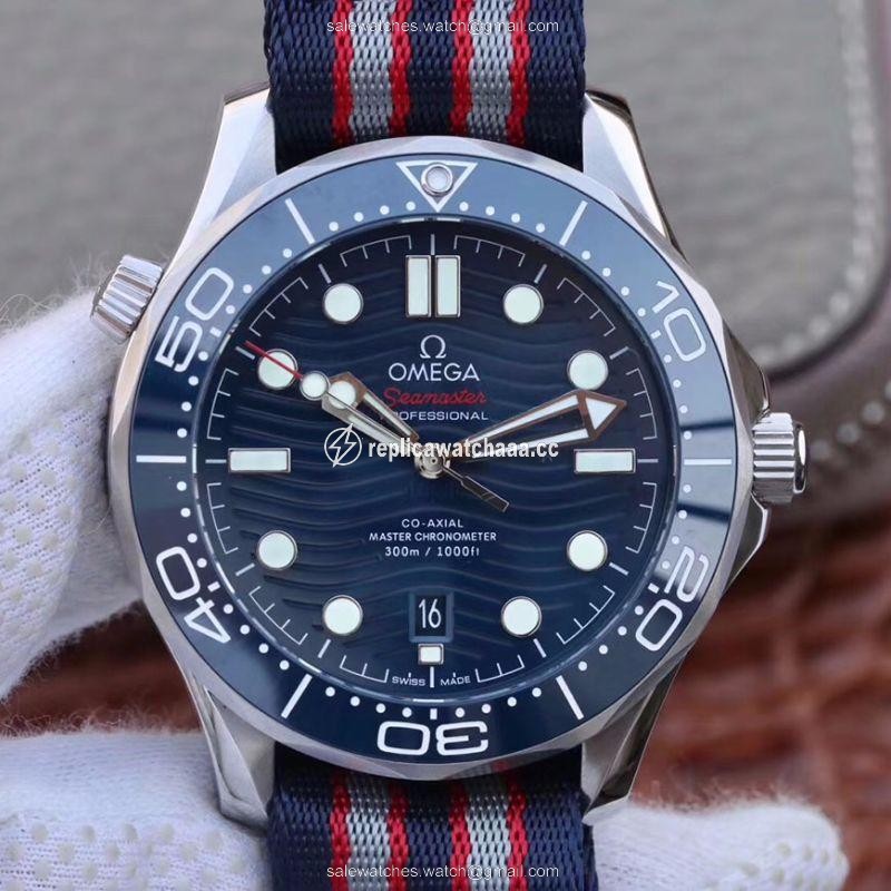 Omega Seamaster Diver 300m 210.30.42.20.03.001 Blue Wave Dial VS Factory Omega Seamaster Diver 300m 210.30.42.20.03.001 Blue Wave Dial VS Factory