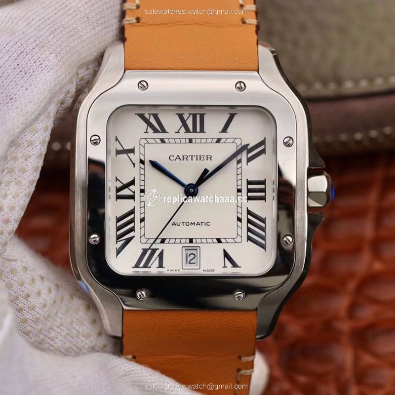 Cartier Santos De Cartier Large 2018 WSSA0009 KOR Factory White Dial Cartier Santos De Cartier Large 2018 WSSA0009 KOR Factory White Dial