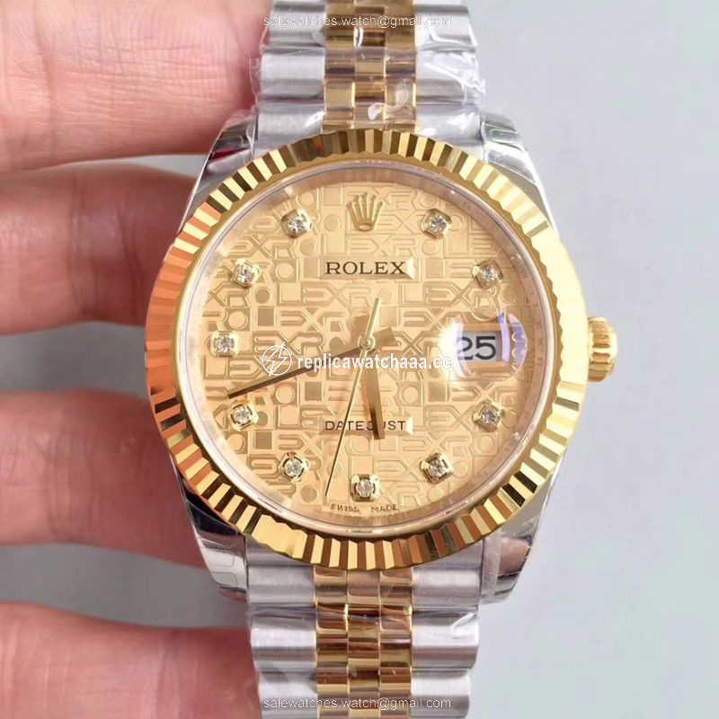 Rolex Datejust 126333-0003 41MM EW Factory Diamond-studded Gold Textured Dial Rolex Datejust 126333-0003 41MM EW Factory Diamond-studded Gold Textured Dial