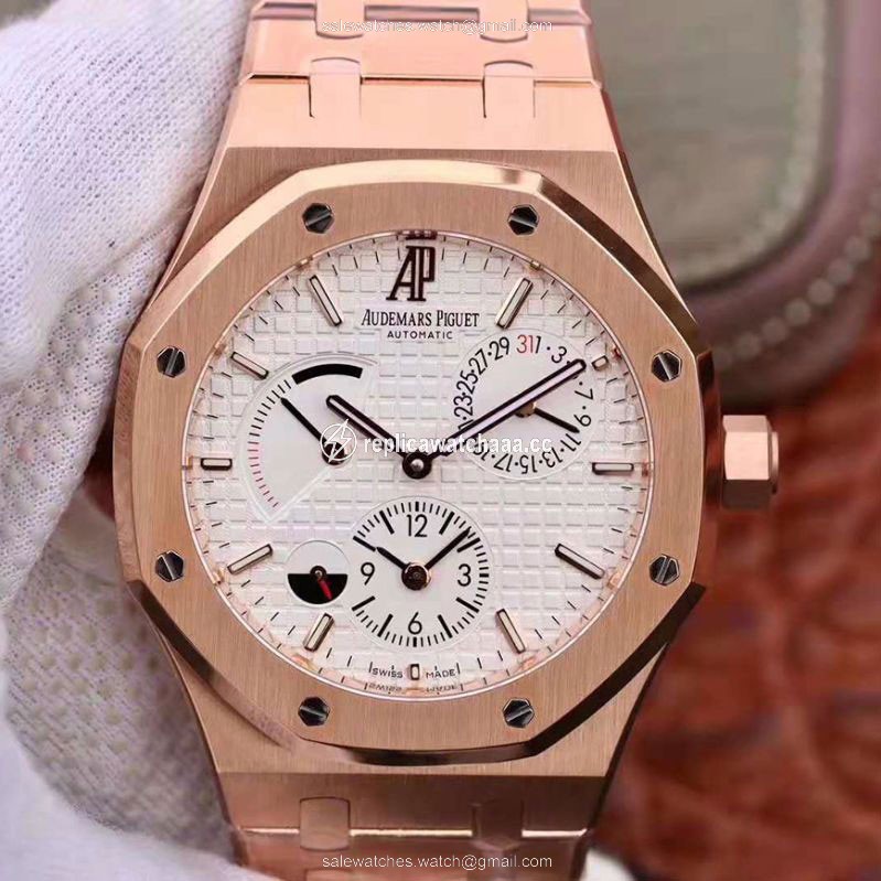 Audemars Piguet Royal Oak GMT 41MM 26120 TWA Factory White Dial Audemars Piguet Royal Oak GMT 41MM 26120 TWA Factory White Dial