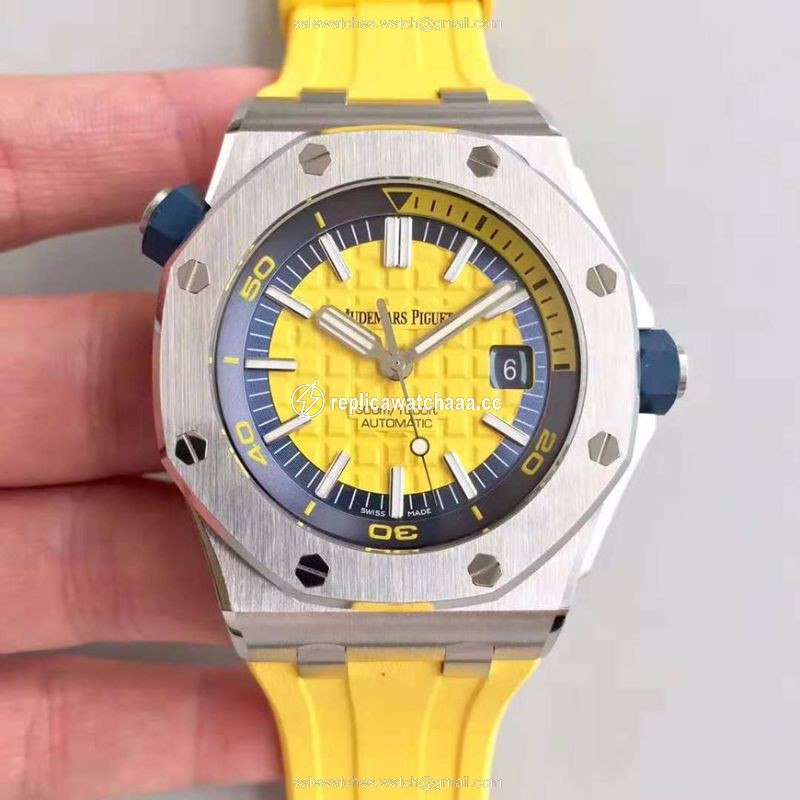 Audemars Piguet Royal Oak Offshore Diver 15710ST.OO.A051CA.01 JF Factory V3 Yellow Dial Audemars Piguet Royal Oak Offshore Diver 15710ST.OO.A051CA.01 JF Factory V3 Yellow Dial