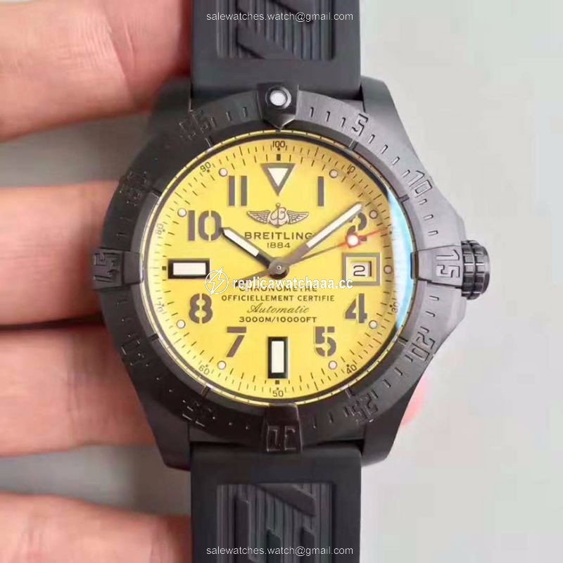 Breitling Avenger II Seawolf V1731110 BD74 109W M20BASA.1 GF Factory Yellow Dial Breitling Avenger II Seawolf V1731110 BD74 109W M20BASA.1 GF Factory Yellow Dial