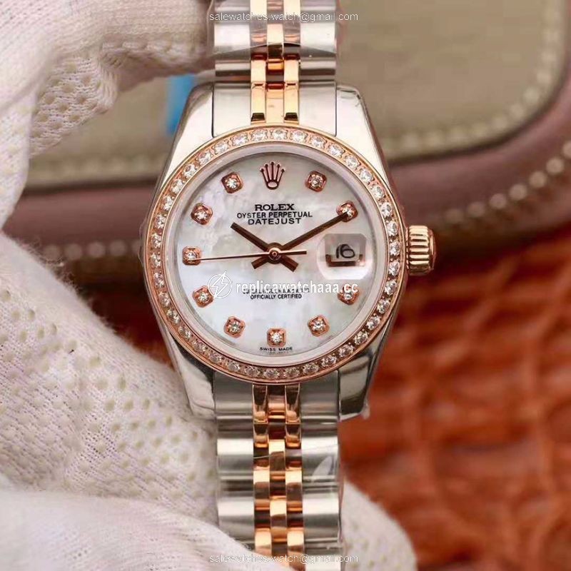 Rolex Lady Datejust Two Tone Bracelet 28MM Enamel Dial Rolex Lady Datejust Two Tone Bracelet 28MM Enamel Dial