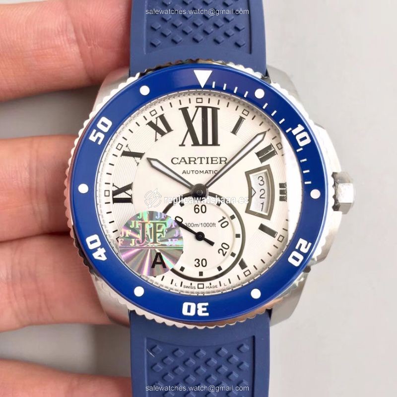 Calibre De Cartier Diver 42MM WSCA0011 JF Factory White Dial Calibre De Cartier Diver 42MM WSCA0011 JF Factory White Dial