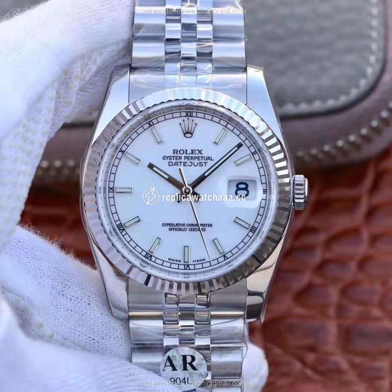 Rolex Datejust 116234 36mm AR Factory White Enamel Dial Rolex Datejust 116234 36mm AR Factory White Enamel Dial