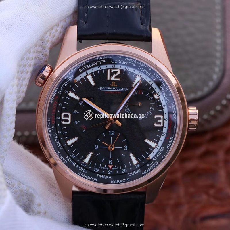 Jaeger-LeCoultre Polaris Geographic Rose Gold 904847J 42MM TWA Factory Black Dial Jaeger-LeCoultre Polaris Geographic Rose Gold 904847J 42MM TWA Factory Black Dial