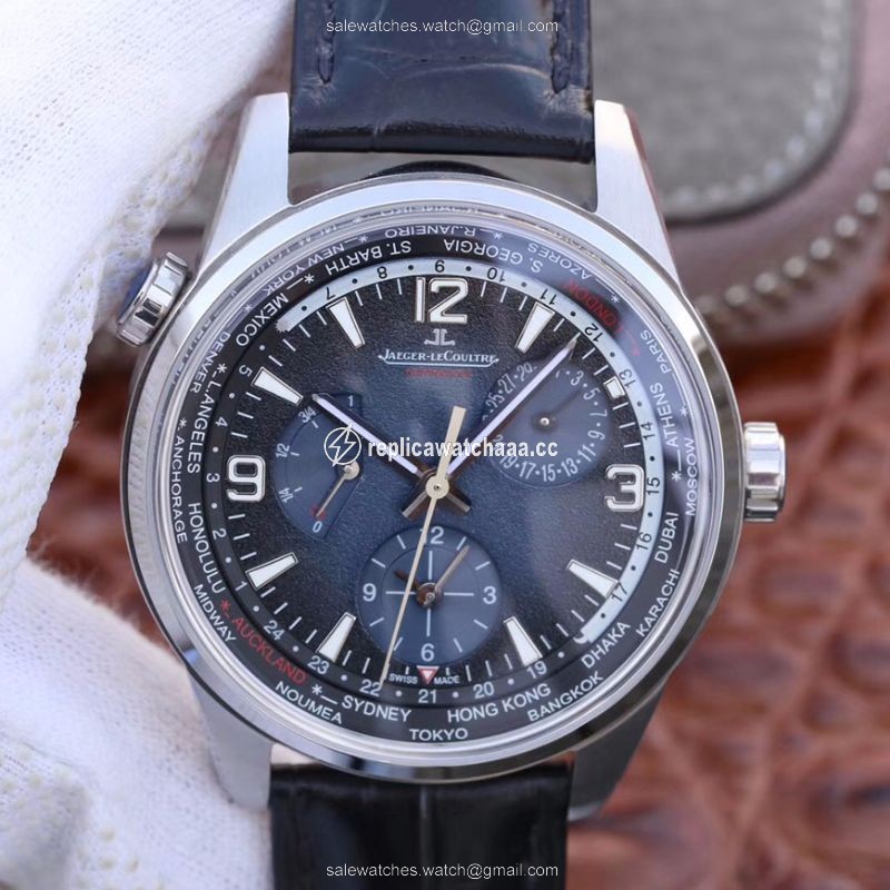 Jaeger-LeCoultre Polaris Geographic 904847J 42MM TWA Factory Black Blue Textured Dial Jaeger-LeCoultre Polaris Geographic 904847J 42MM TWA Factory Black Blue Textured Dial