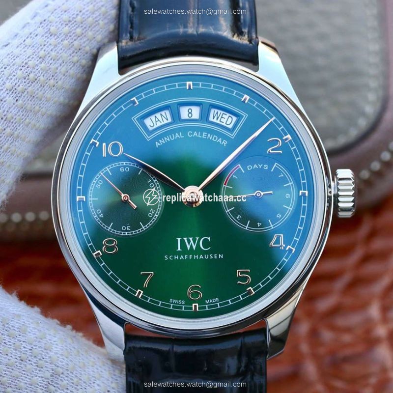 IWC Portugieser Annual Calendar IW503510 YL Factory Green Dial IWC Portugieser Annual Calendar IW503510 YL Factory Green Dial