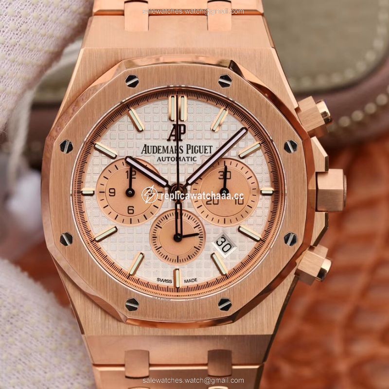 Audemars Piguet Royal Oak Chronograph 26315OR.OO.1256OR.01 OM Factory White Dial Audemars Piguet Royal Oak Chronograph 26315OR.OO.1256OR.01 OM Factory White Dial