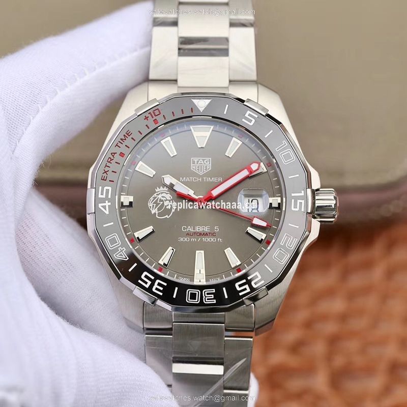 Tag Heuer Aquaracer Calibre 5 English Premier League Limited WAY201D.BA0927 Gray Dial Tag Heuer Aquaracer Calibre 5 English Premier League Limited WAY201D.BA0927 Gray Dial