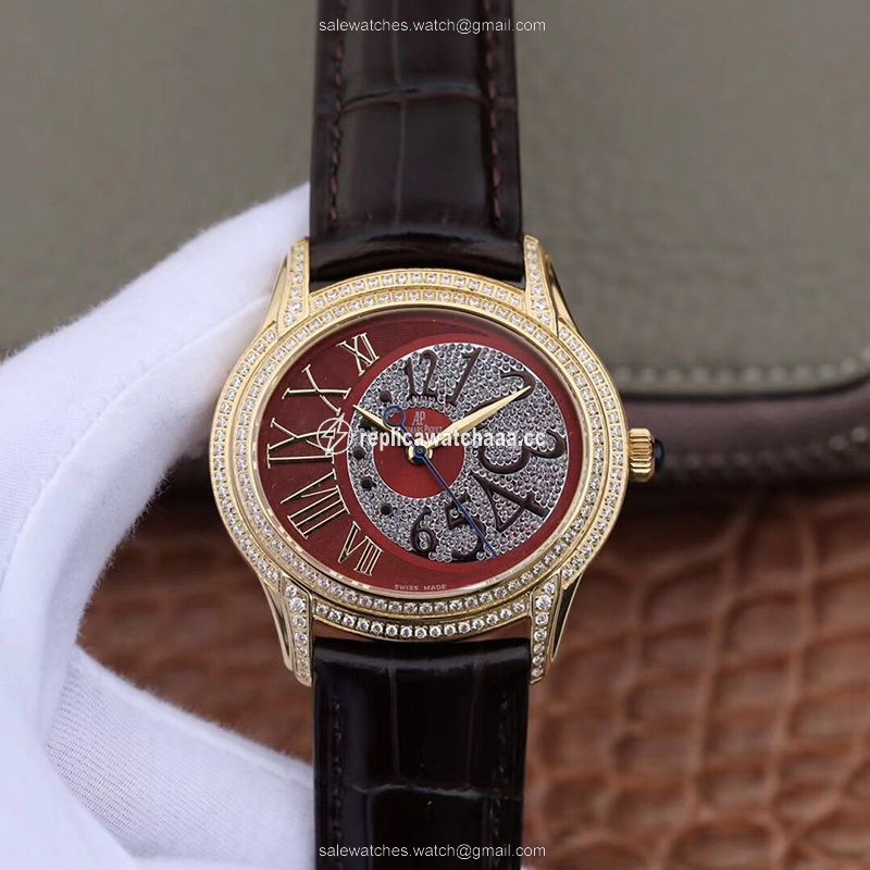 Audemars Piguet Millenary Ladies 77302BA.ZZ.D094CR.01 Brown Dial Audemars Piguet Millenary Ladies 77302BA.ZZ.D094CR.01 Brown Dial