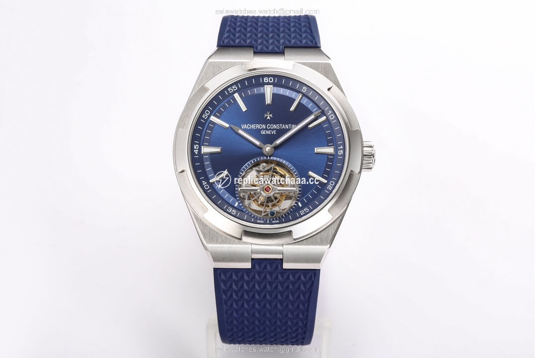Vacheron Constantin Overseas Tourbillon 6000V/110A-B544 BBR Factory Blue Rubber Strap Vacheron Constantin Overseas Tourbillon 6000V/110A-B544 BBR Factory Blue Rubber Strap