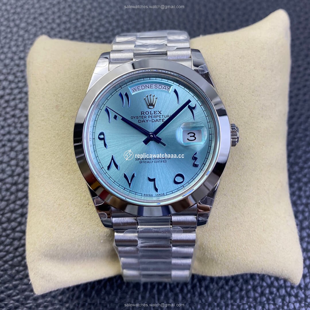 Rolex Day Date BP Factory Middle East Customization Stainless Steel Ice Blue Dial Rolex Day Date BP Factory Middle East Customization Stainless Steel Ice Blue Dial