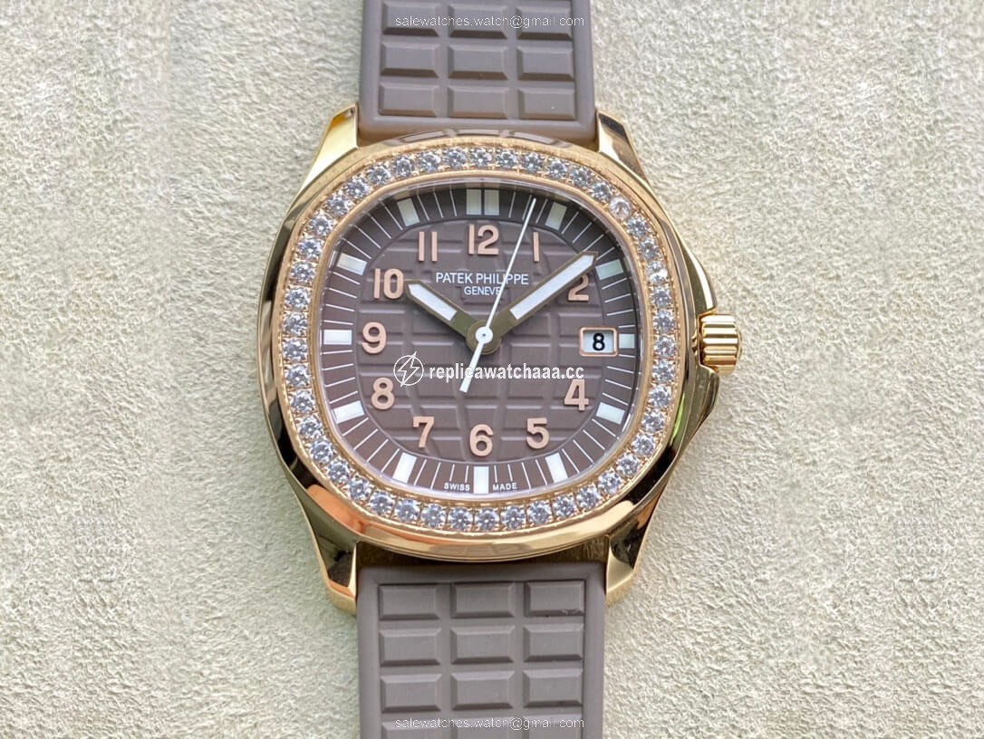 Patek Philippe Aquanaut Quartz Ladies 5067A PPF Factory Rose Gold Diamond-set Bezel Patek Philippe Aquanaut Quartz Ladies 5067A PPF Factory Rose Gold Diamond-set Bezel