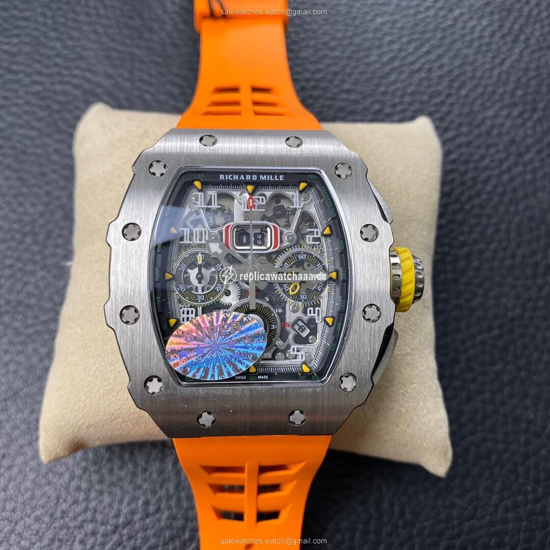 Richard Mille RM11-03 KV Factory Orange Rubber Strap Richard Mille RM11-03 KV Factory Orange Rubber Strap