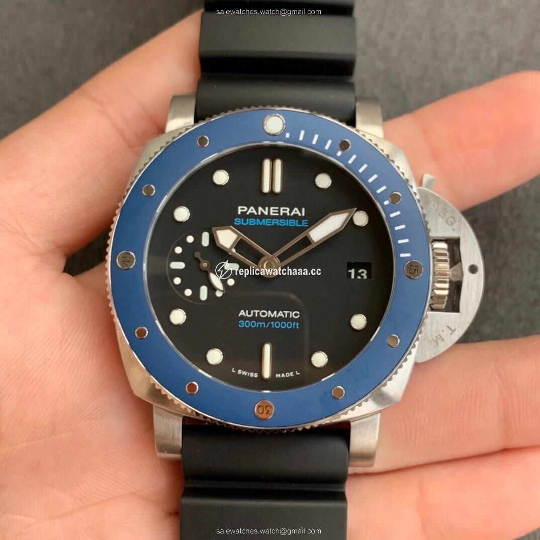 Panerai Submersible PAM01209 VS Factory Blue Bezel Panerai Submersible PAM01209 VS Factory Blue Bezel
