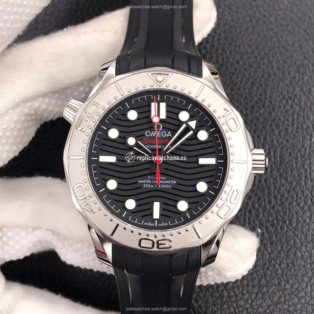 Omega Seamaster Diver 300M 210.32.42.20.01.002 VS Factory Rubber Strap Omega Seamaster Diver 300M 210.32.42.20.01.002 VS Factory Rubber Strap