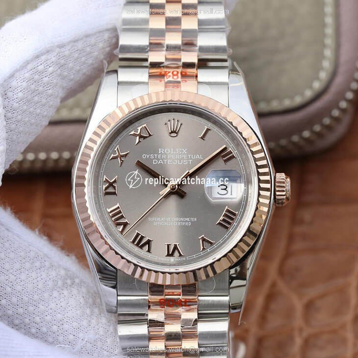 Rolex Datejust 116231-0087 36MM GM Factory Rose Gold Silver Dial Rolex Datejust 116231-0087 36MM GM Factory Rose Gold Silver Dial