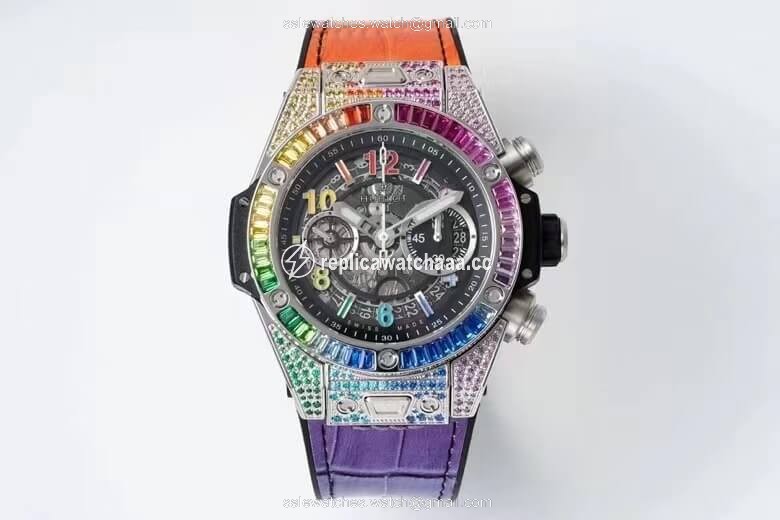 Hublot BIG BANG Unico 411.NX.1117.LR.0999 ZF Factory Coloured Gemstone Dial Hublot BIG BANG Unico 411.NX.1117.LR.0999 ZF Factory Coloured Gemstone Dial