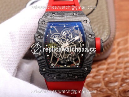 Richard Mille RM35-02 ZF Factory Red Rubber Strap Richard Mille RM35-02 ZF Factory Red Rubber Strap