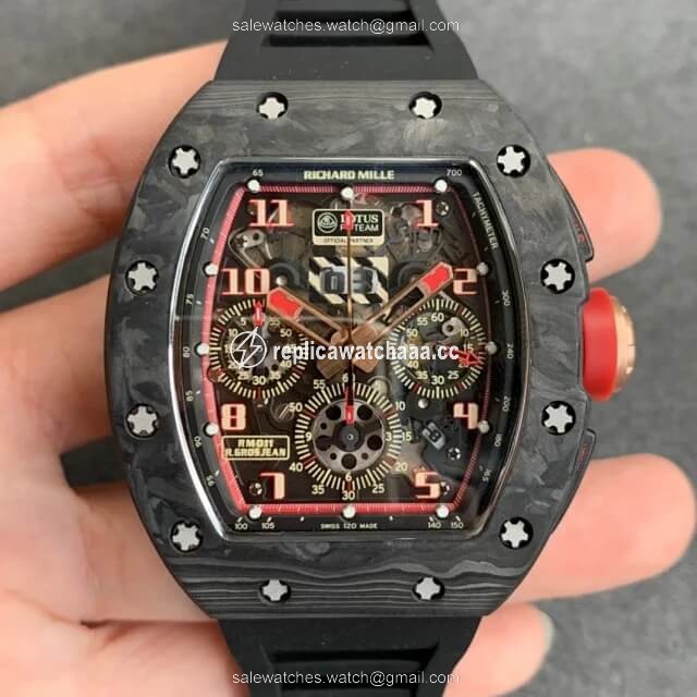 Richard Mille RM-011 KV Factory V2 Forged Carbon Black Case Richard Mille RM-011 KV Factory V2 Forged Carbon Black Case