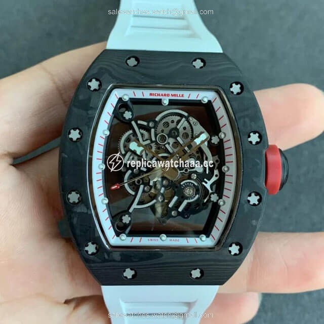 Richard Mille RM055 KV Factory V2 Carbon Fiber Black Case Richard Mille RM055 KV Factory V2 Carbon Fiber Black Case