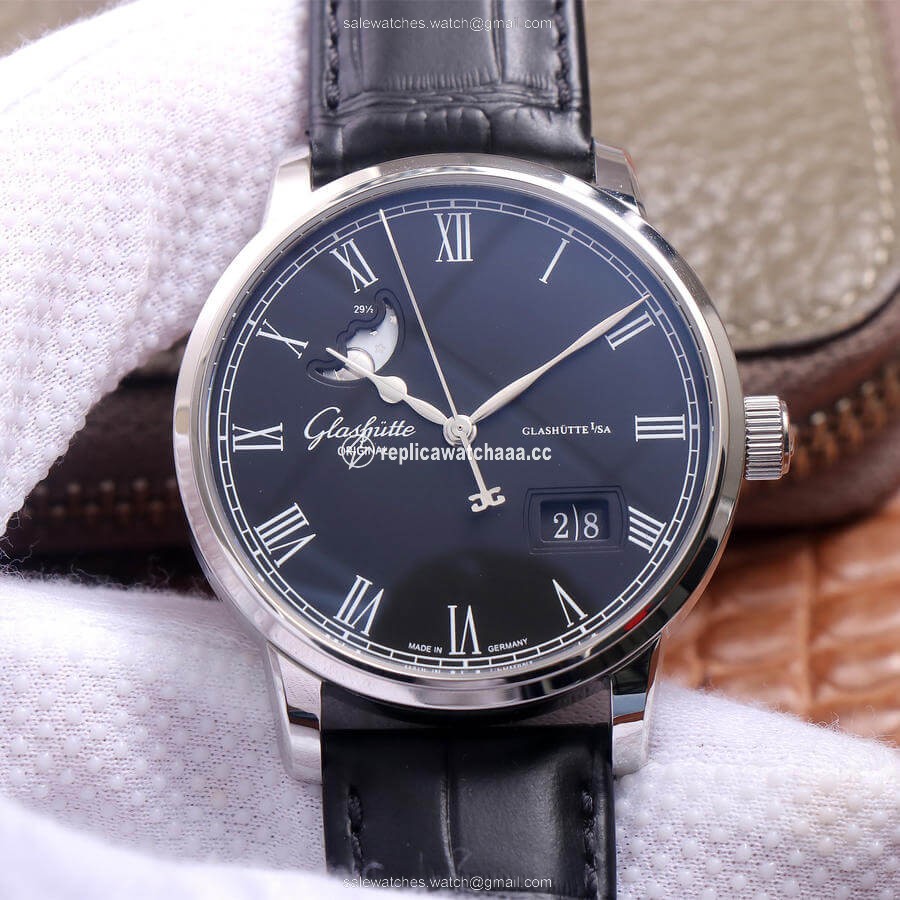 Glashutte Senator Excellence Large Calendar Moon Phase 1-36-04 V9 Factory Blue Dial Glashutte Senator Excellence Large Calendar Moon Phase 1-36-04 V9 Factory Blue Dial