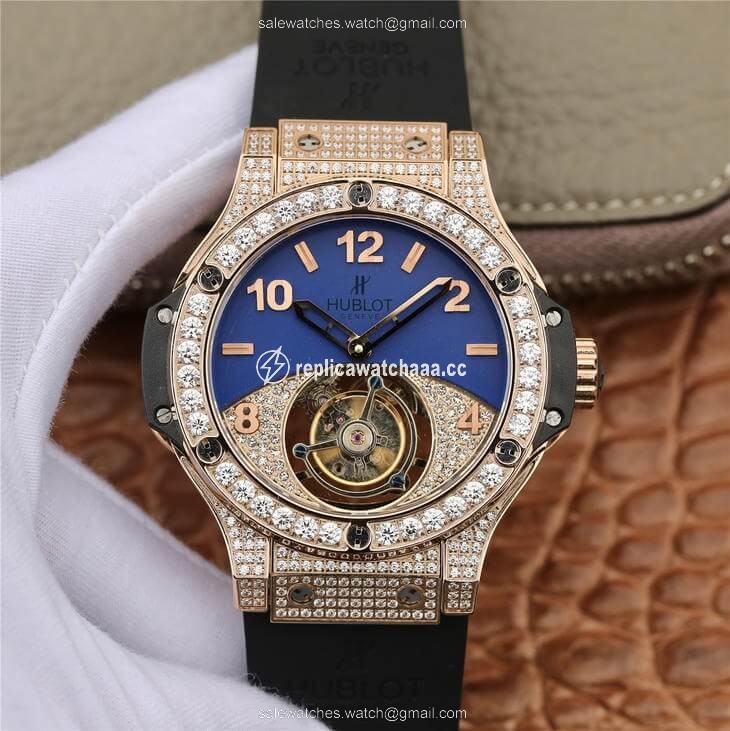 Hublot Big Bang Tourbillon Rose Gold Diamond Dial Hublot Big Bang Tourbillon Rose Gold Diamond Dial