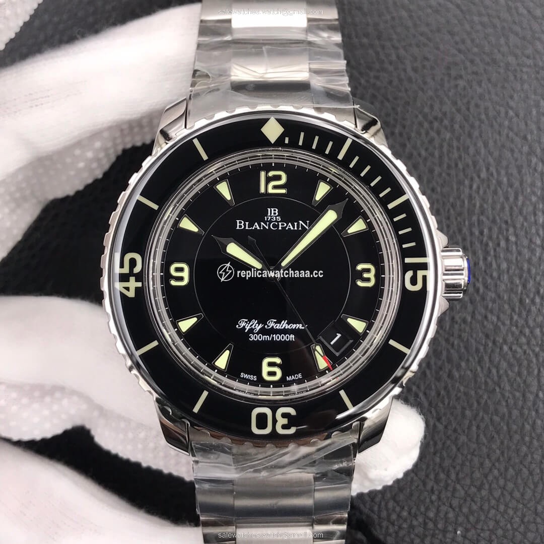 Blancpain Fifty Fathoms 5015 ZF Factory Stainless Steel Black Dial Blancpain Fifty Fathoms 5015 ZF Factory Stainless Steel Black Dial