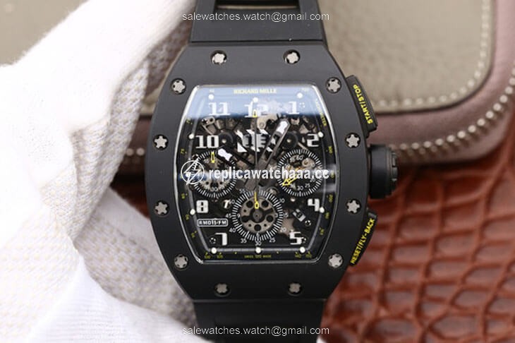 Richard Mille RM-011 KV Factory Carbon Fiber Black Strap Richard Mille RM-011 KV Factory Carbon Fiber Black Strap