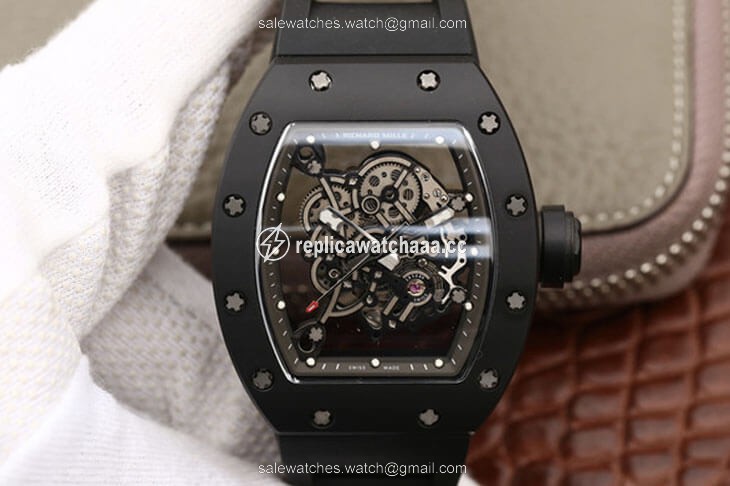 Richard Mille RM055 KV Factory Ceramics Black Strap Richard Mille RM055 KV Factory Ceramics Black Strap