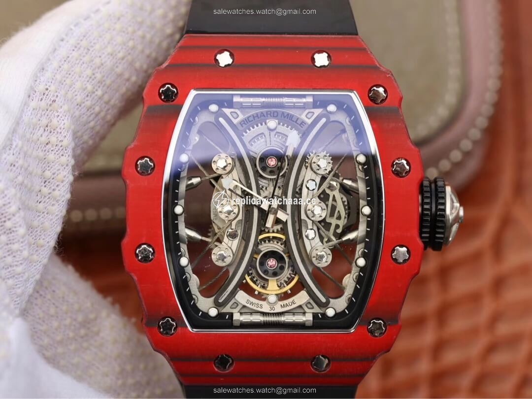 Richard Mille RM53-01 KV Factory TPT Carbon Fiber Black Strap Richard Mille RM53-01 KV Factory TPT Carbon Fiber Black Strap