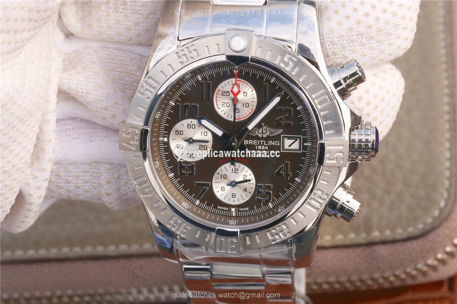 Breitling Avenger II A1338111/F564/170A GF Factory Bituminous Coal Color Dial Breitling Avenger II A1338111/F564/170A GF Factory Bituminous Coal Color Dial