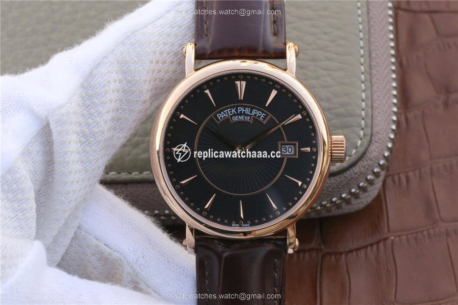 Patek Philippe Calatrava ZF Factory Rose Gold Black Dial Patek Philippe Calatrava ZF Factory Rose Gold Black Dial