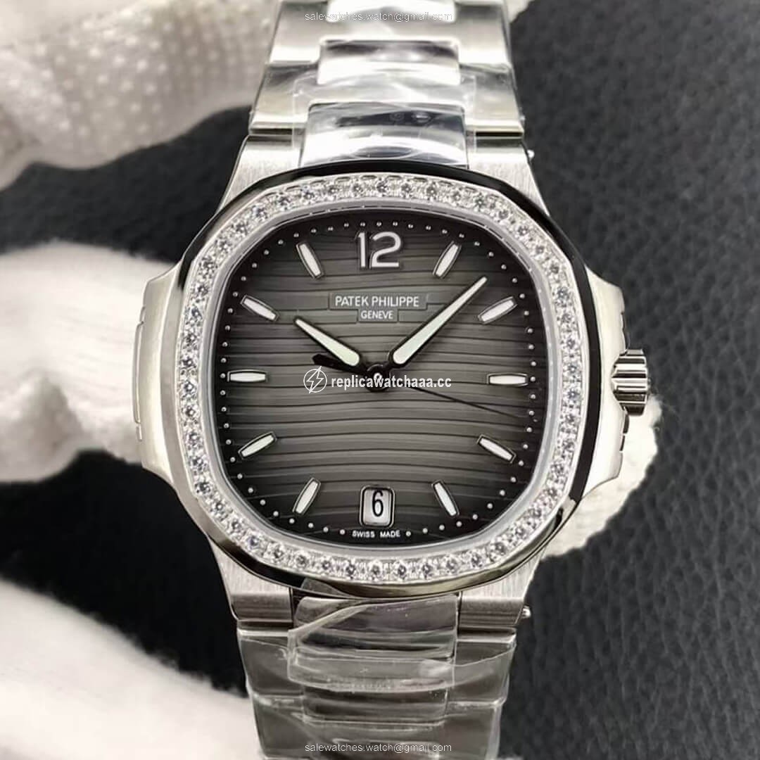 Patek Philippe Nautilus Ladies 7118-1200A-011 PF Factory Gray Black Gradient Dial Patek Philippe Nautilus Ladies 7118-1200A-011 PF Factory Gray Black Gradient Dial