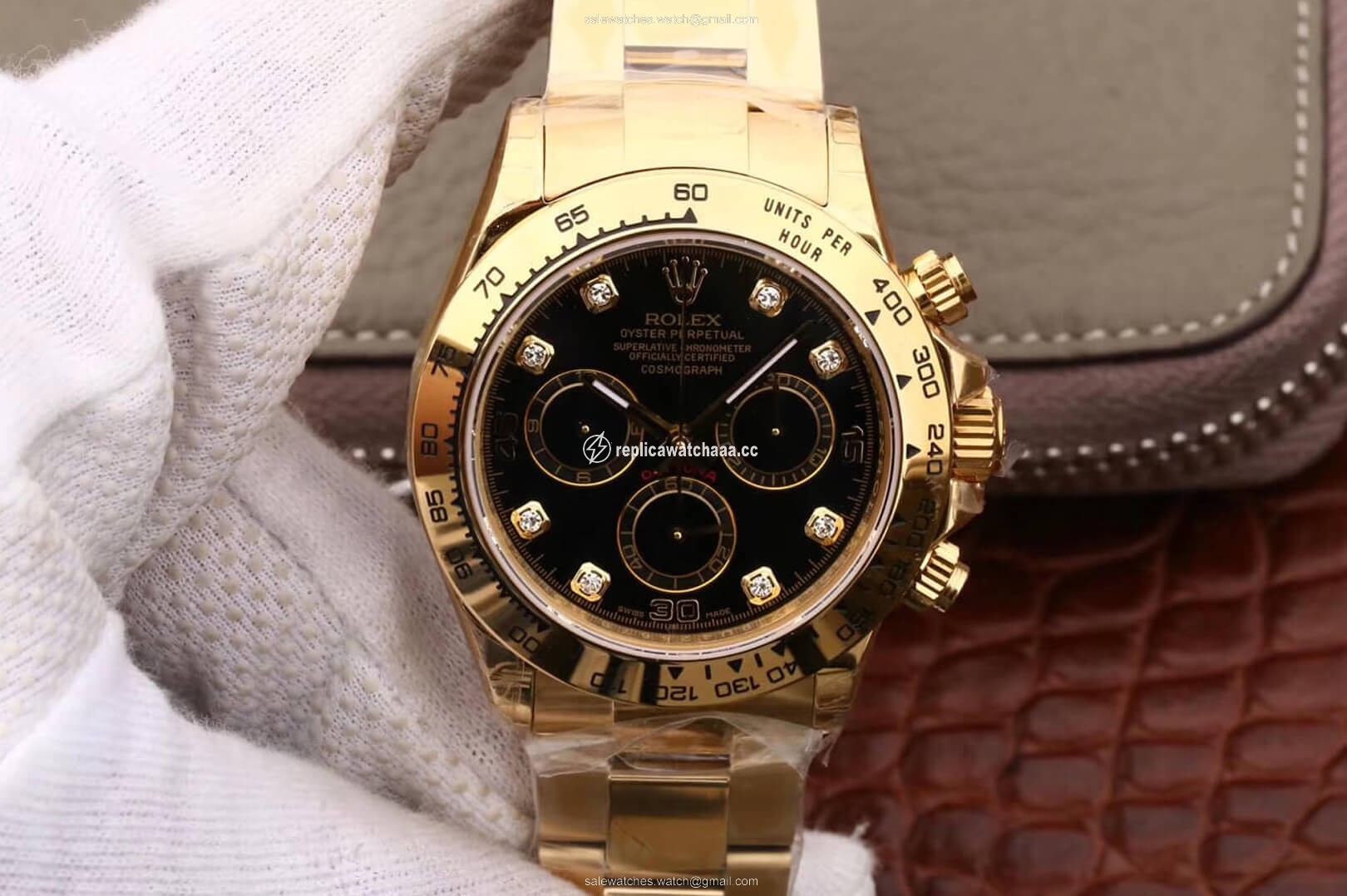 Rolex Daytona Cosmograph M116508-0008 JH Factory Diamonds Black Dial Rolex Daytona Cosmograph M116508-0008 JH Factory Diamonds Black Dial