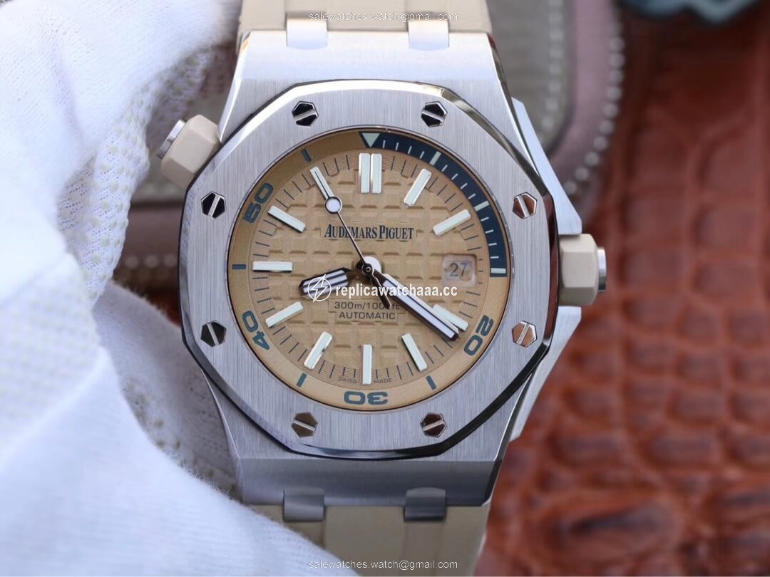 Audemars Piguet Royal Oak Offshore 15710ST.OO.A085CA.01 JF Factory Beige Dial Audemars Piguet Royal Oak Offshore 15710ST.OO.A085CA.01 JF Factory Beige Dial