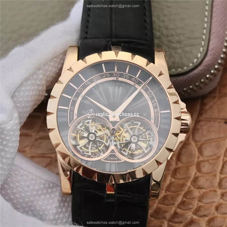 Roger Dubuis Excalibur RDDBEX0280 JB Factory Tourbillon Gold Case Black Dial Roger Dubuis Excalibur RDDBEX0280 JB Factory Tourbillon Gold Case Black Dial
